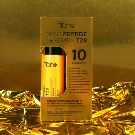 Serum do włosów zniszczonych Tahe Gold Peptide Keratin T28