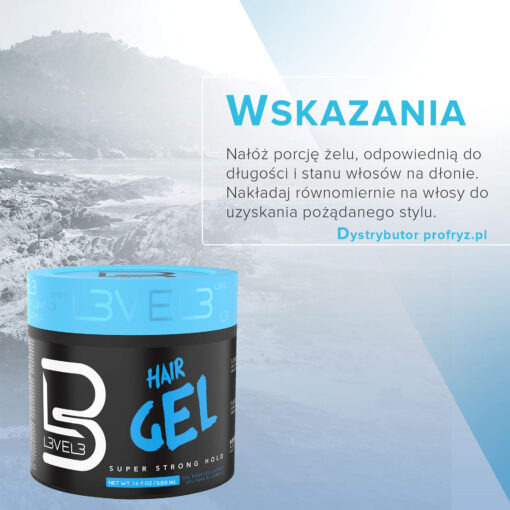 extra strong żel do włosów duży i tani super efekt level3