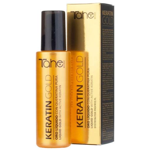 Serum keratynowe do włosów zniszczonych Tahe Keratin Gold 100ml profryz.pl