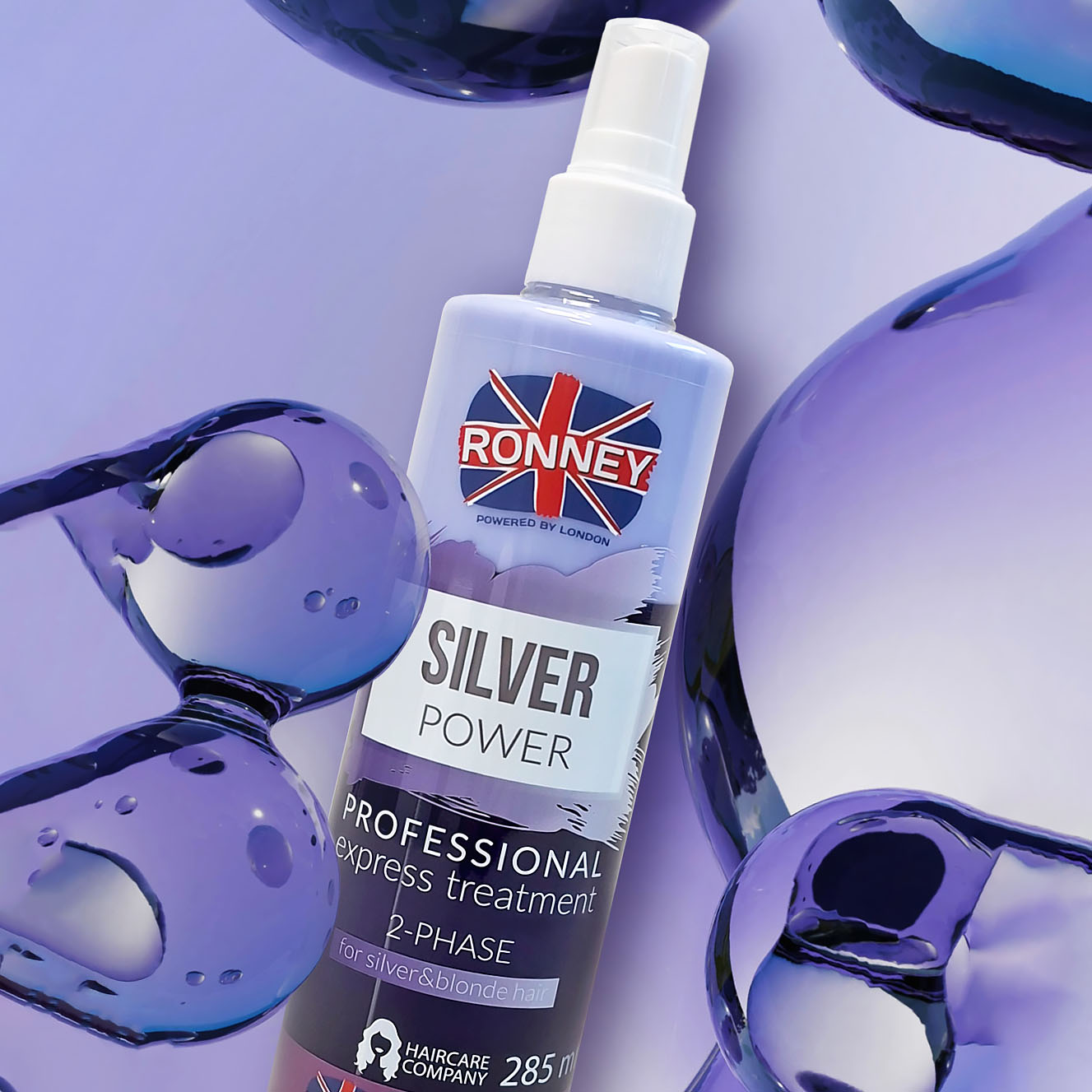 Dwufazowy spray, mgiełka do włosów blond