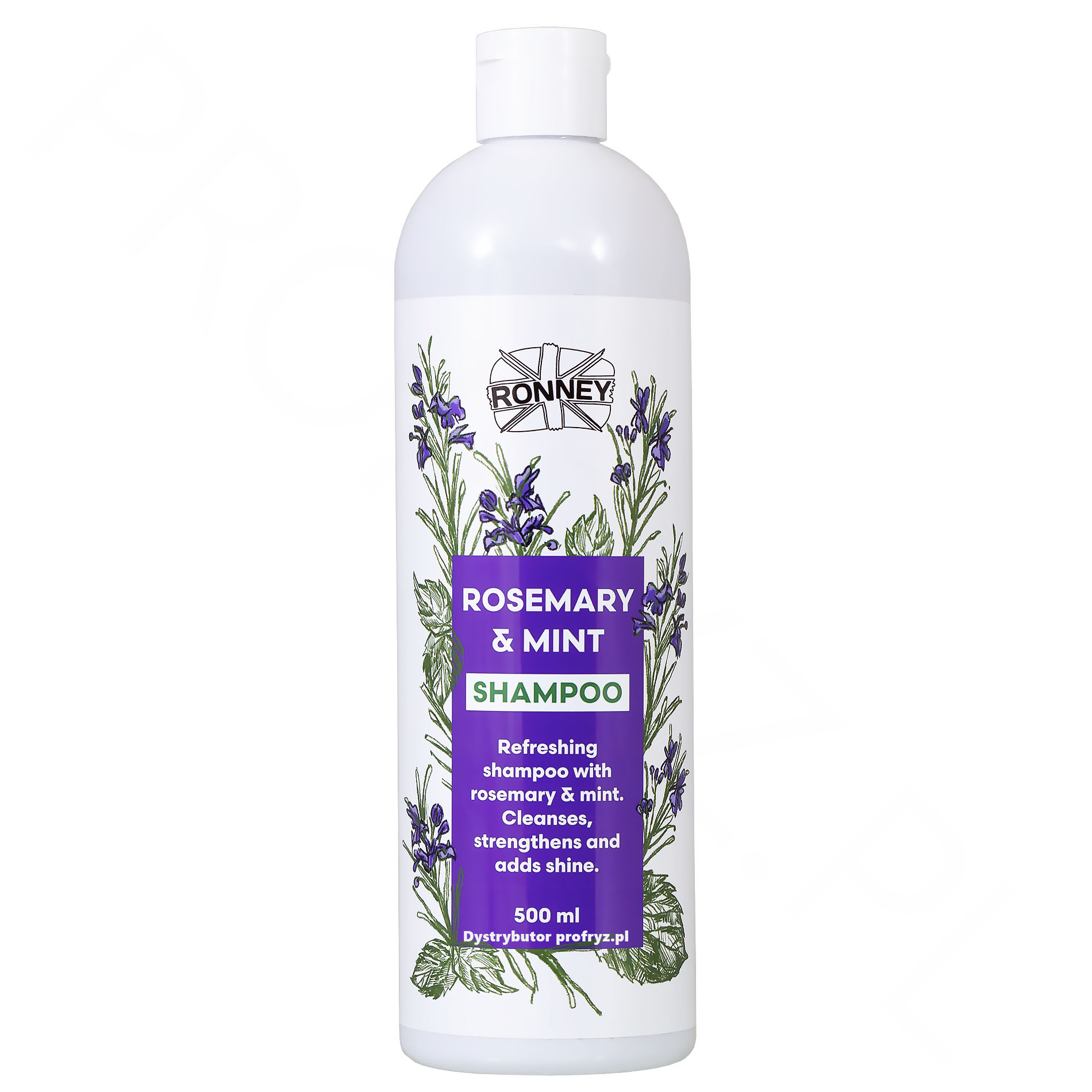 Szampon wzmacniający z rozmarynem i miętą Ronney Rosemary & Mint 500ml Szampon wzmacniający z rozmarynem i miętą Ronney Rosemary & Mint 500ml