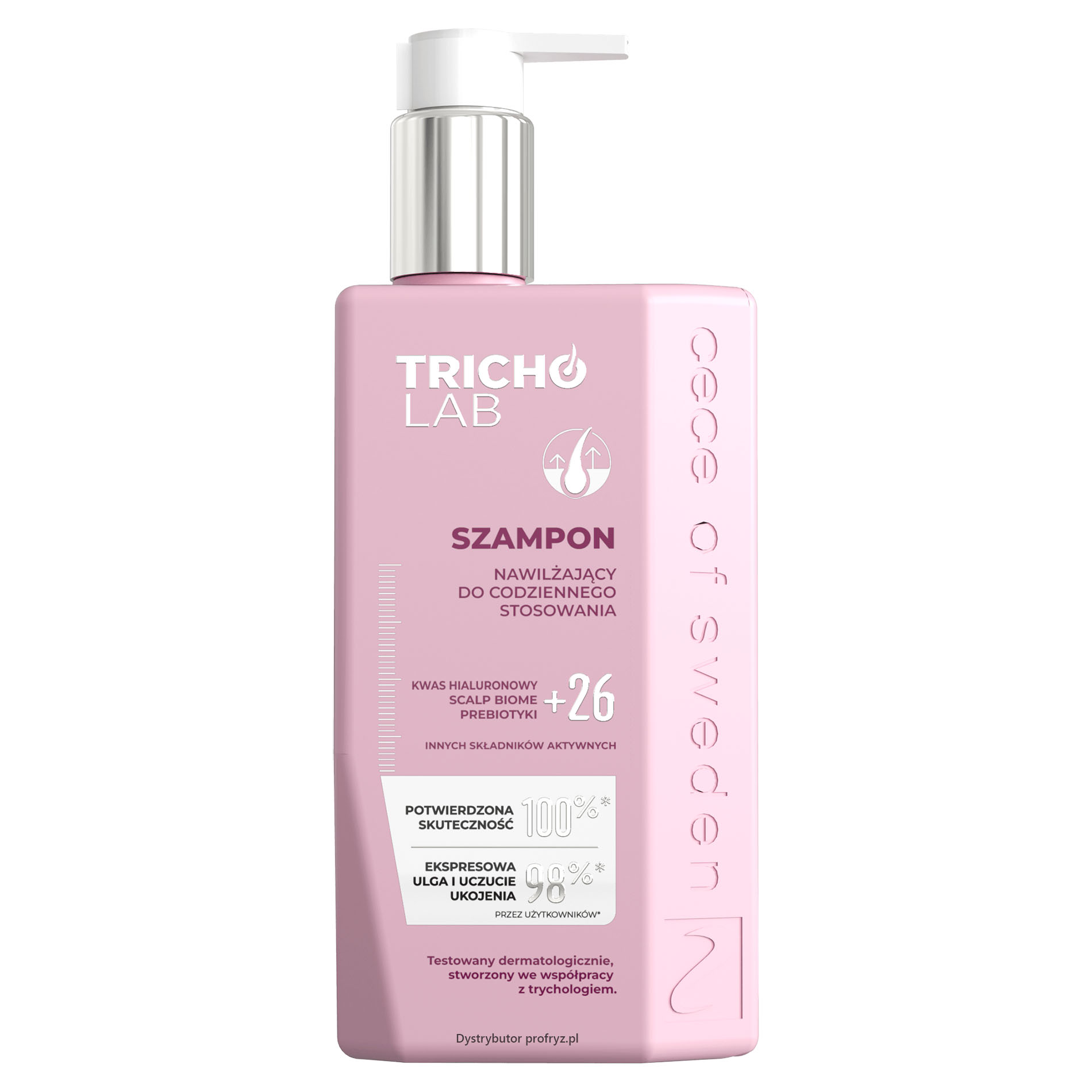 Szampon nawilżający do codziennego, delikatnego oczyszczania skóry głowy i włosów Tricho Lab by Cece Of Sweden 270 ml